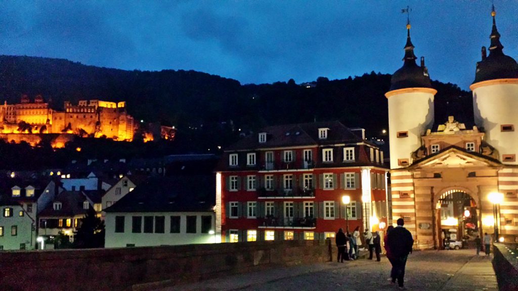 Heidelberg at night