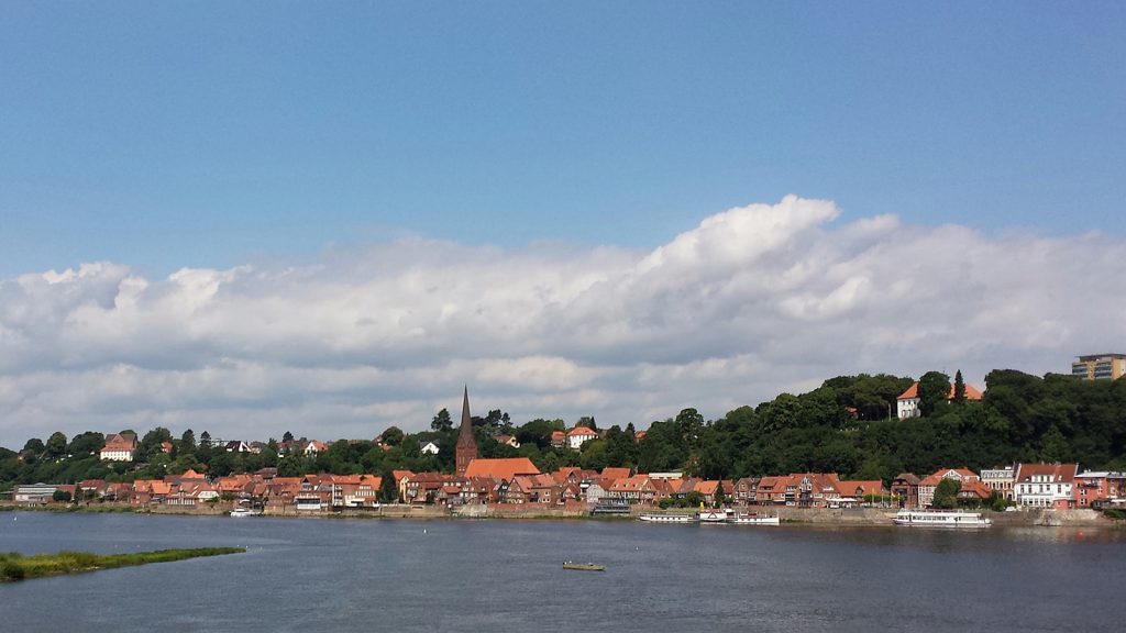 Lauenburg (Elbe), die Grenze zwischen Schleswig-Holstein und Niedersachsen