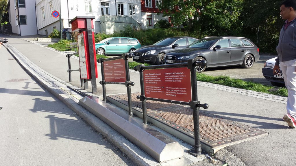 Bicycle lift, Trondheim