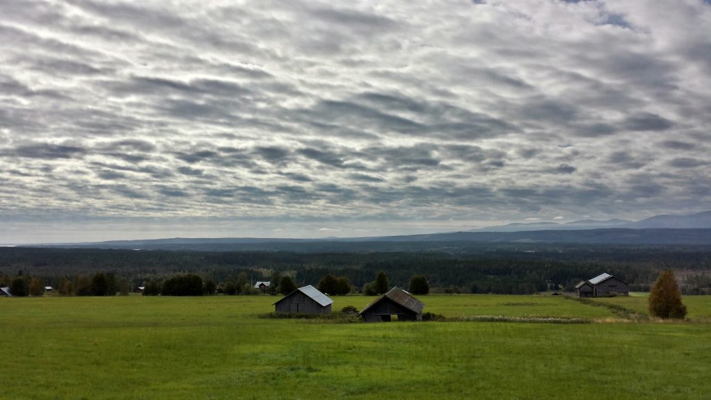 Strange cloud formations over Sweden's open spaces