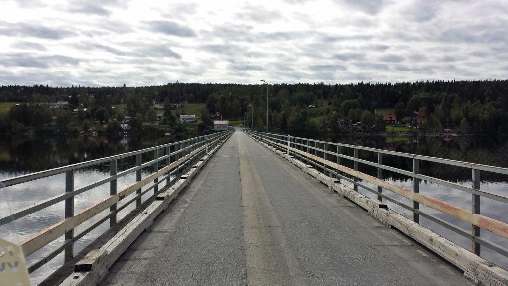 Old bridge over Indalsälven