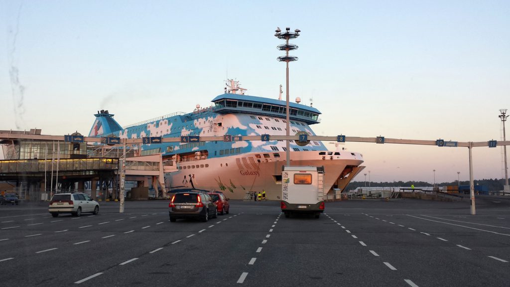 Cow-pattern ferry "Galaxy"