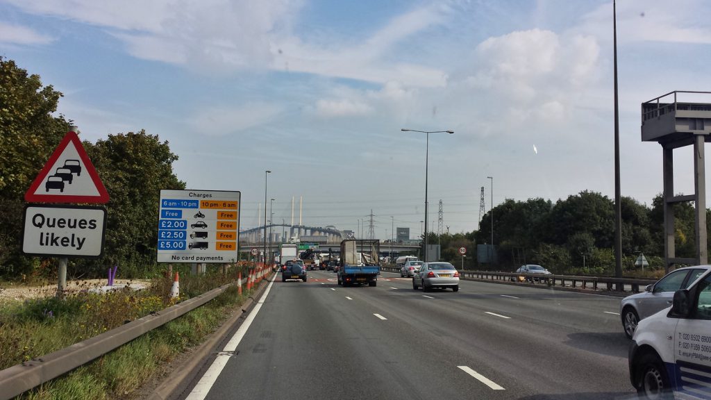 Toll collection at Dartford Crossing