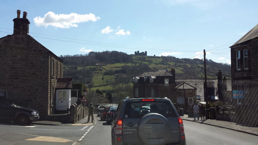 Great start for a roadtrip: Traffic jam in Matlock.