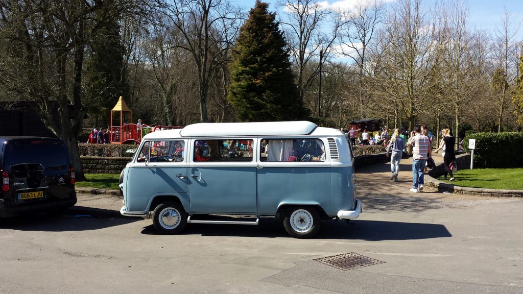 By VW bus to a picknick. :)