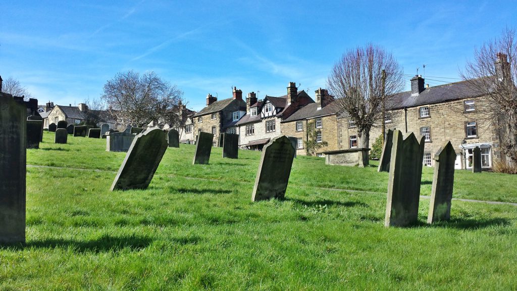 Centuries old gravestones, Bakewell