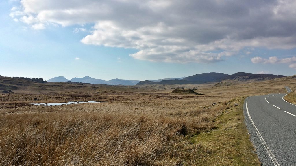 B-4391 crossing Snowdonia National Park