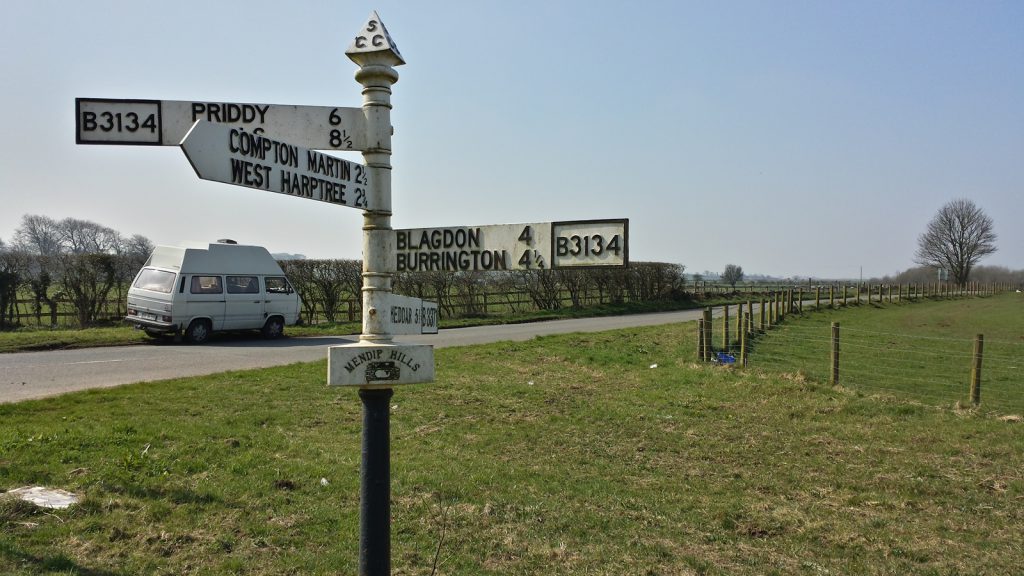 Cast-iron signpost