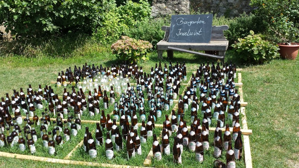 We had imagend the beer garden somehow different...