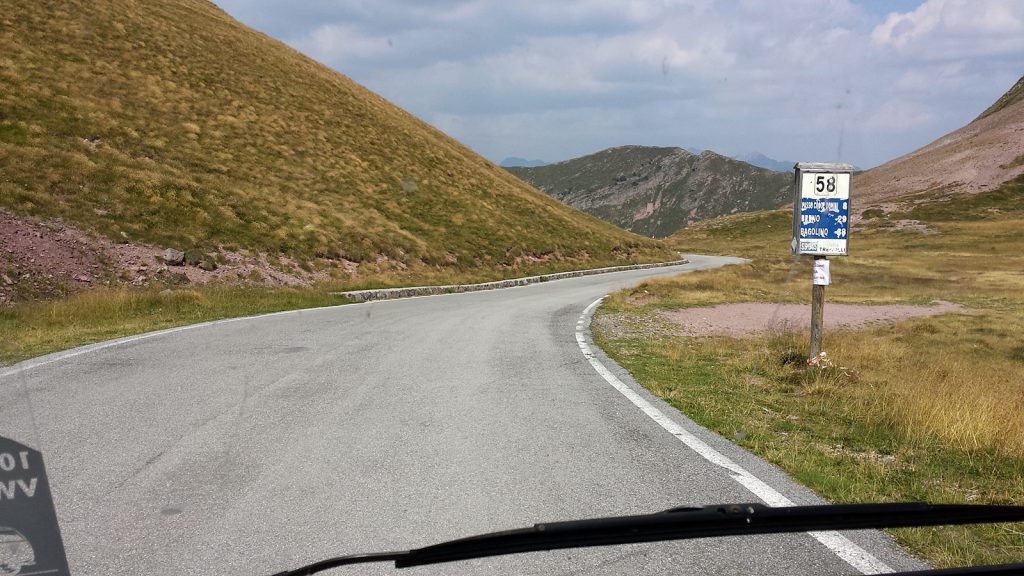 Signpost at Passo Crocedomini