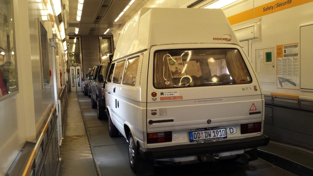 Didimobile on the channel tunnel train