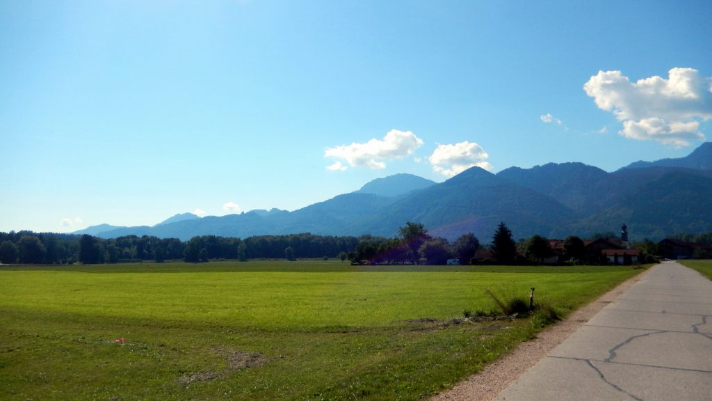 Behind the camperstop in Übersee