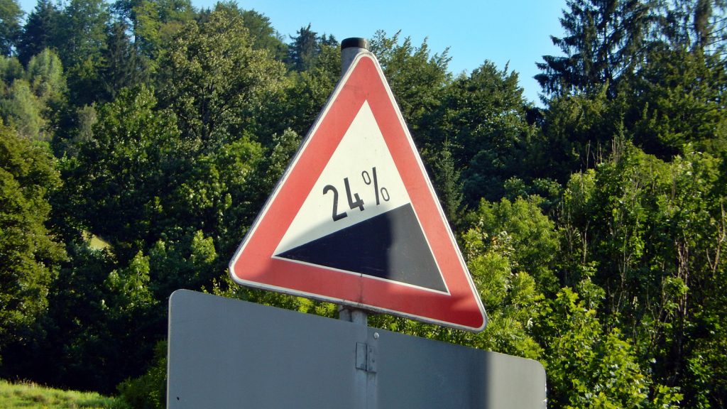 Obersalzberg: Nearly 1 in 4 gradient for three kilometres