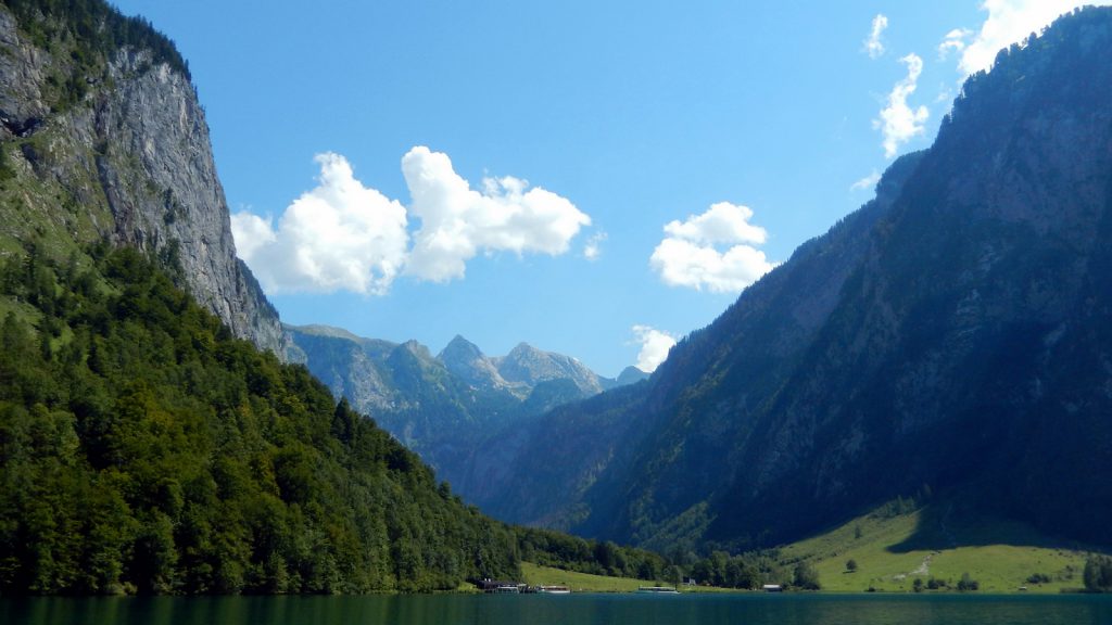 View towards Salet, the end of Lake Königssee