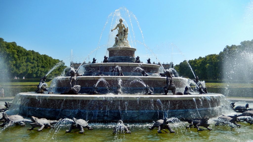 Fountain in the castle gardens