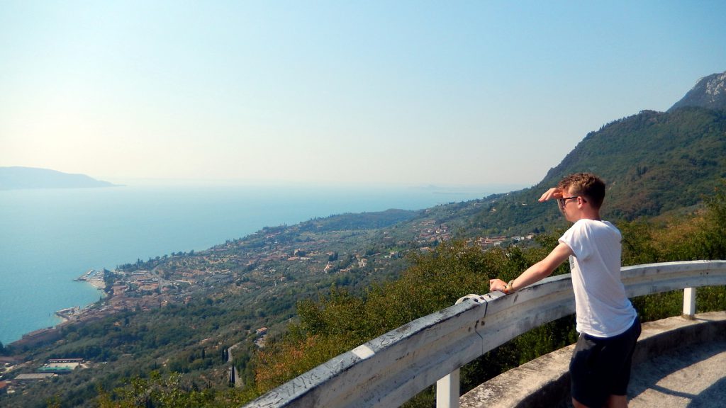 Fantastic view over Gagnano and Lake Garda