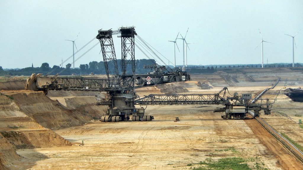 Another excavator. Note the size of the caterpillar.