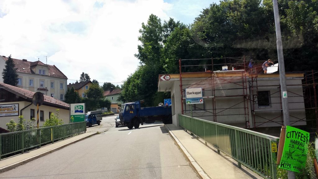 Border crossing into Austria