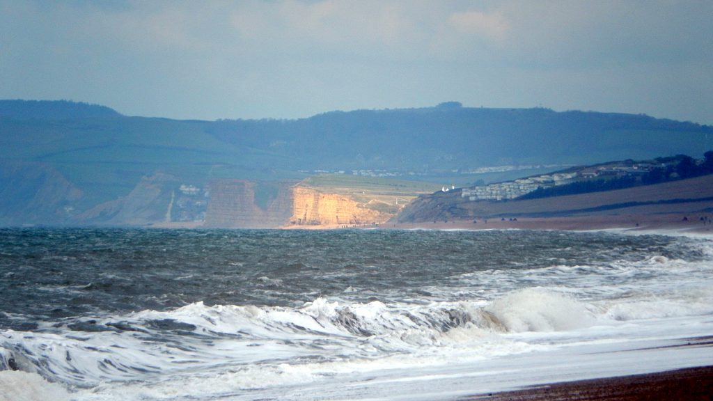 Looking back to the campsite