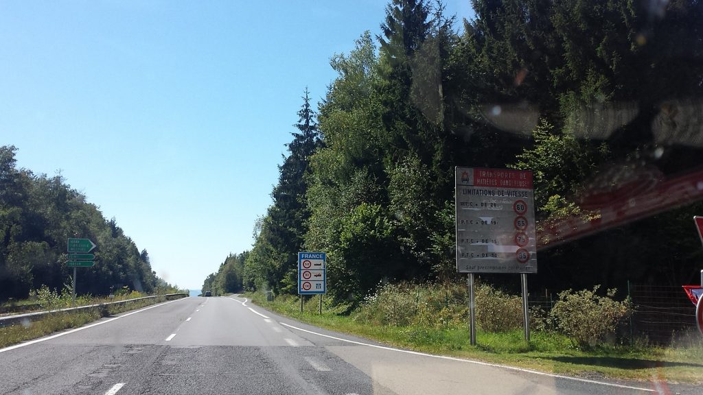 Grenze Belgien Frankreich bei Bouillon