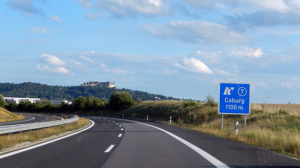 A72 motorway near Coburg