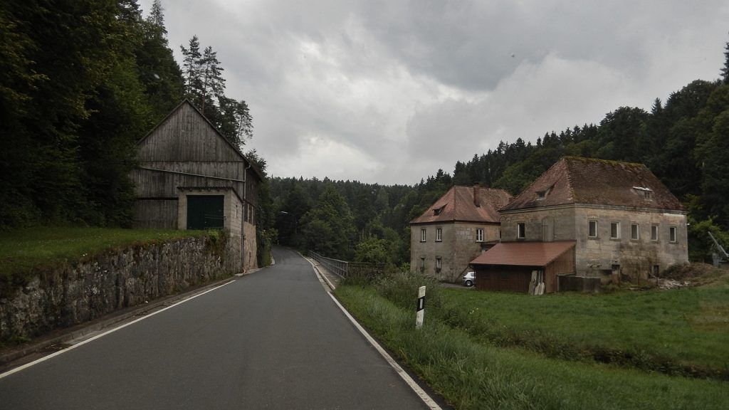 Gloomy weather in Franconian Switzerland