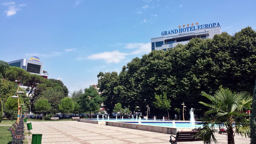 Springbrunnen Park Grand Hotel Europa Shkodra Shkoder Albanien