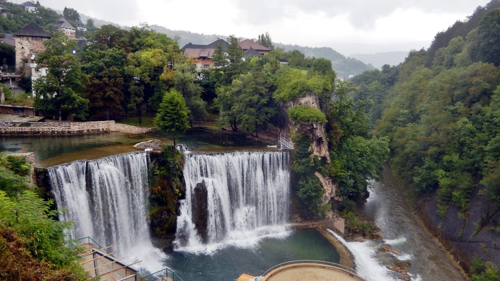 Der Wasserfall von Jajce