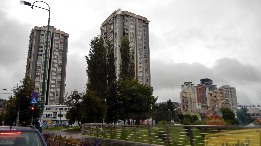 Plattenbau Hochhaus Sarajevo