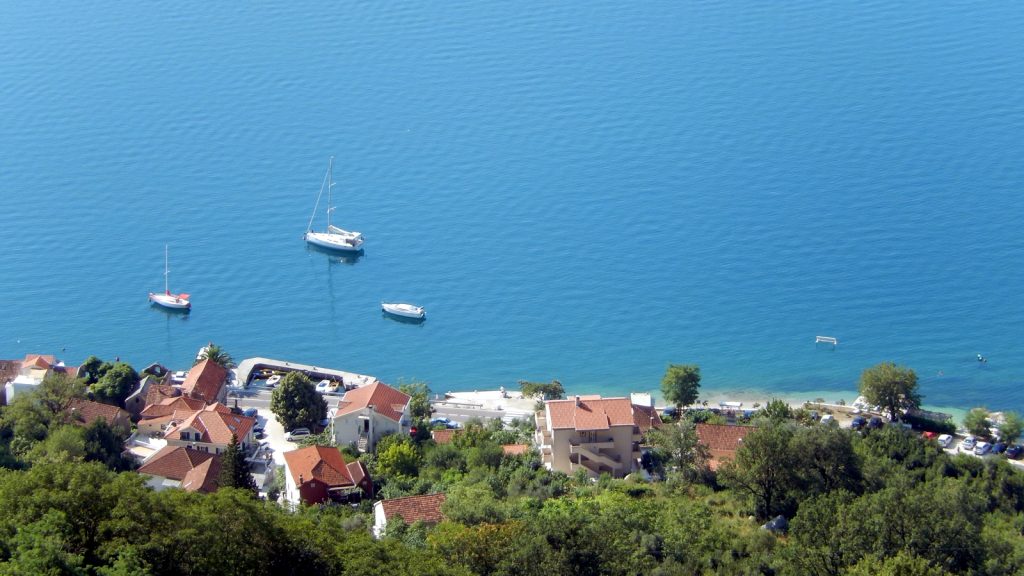 Strp Bucht von Kotor Montenegro