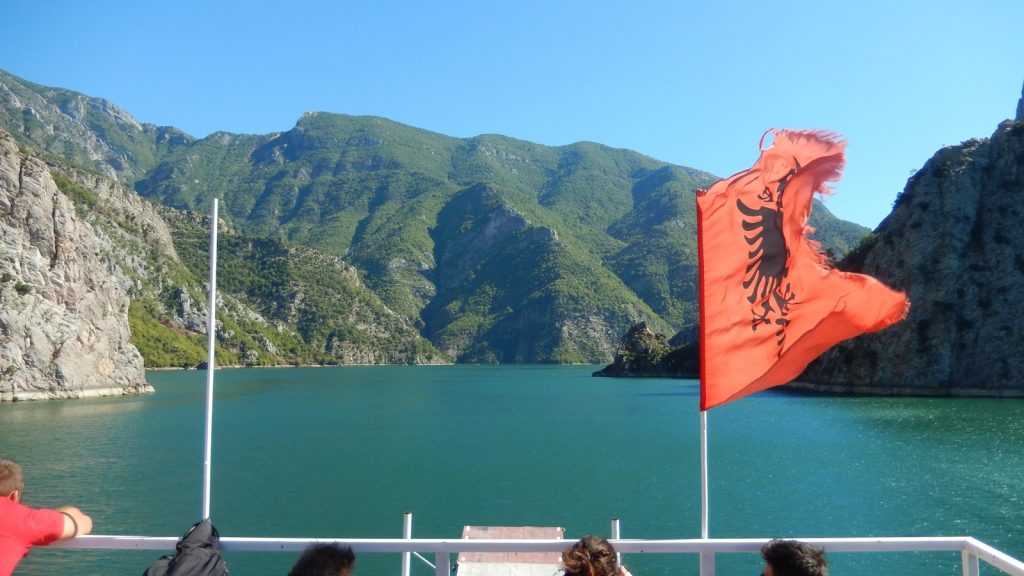 Fahrt über den Koman-See, Albanien 2016
