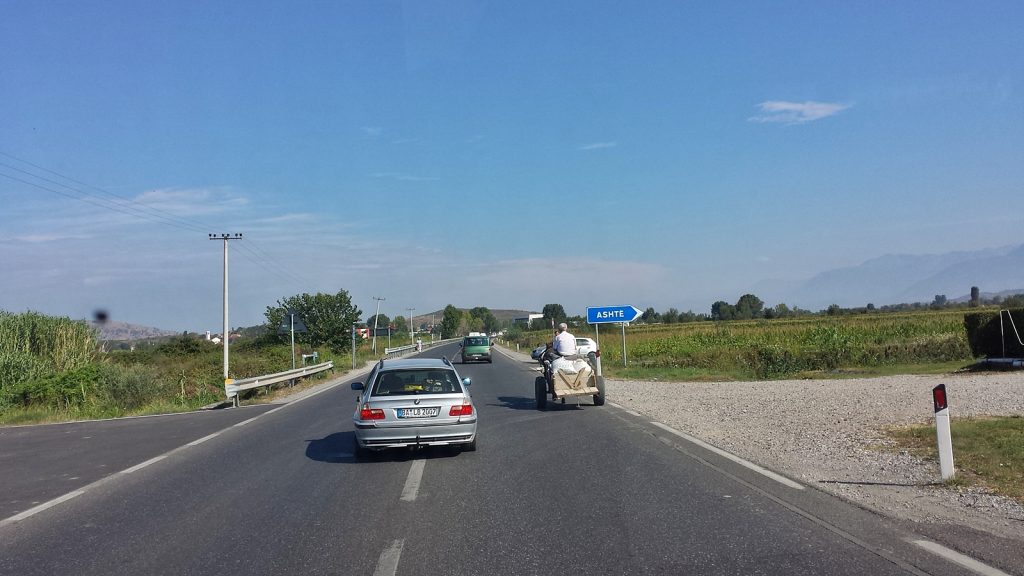 Straße nach Shkodra