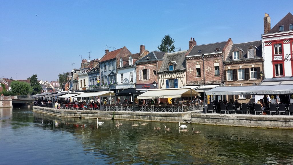 "Klein Holland" am Rande der Altstadt in Amiens, Frankreich