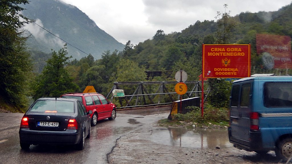 Grenzbrücke Montenegro - Bosnien