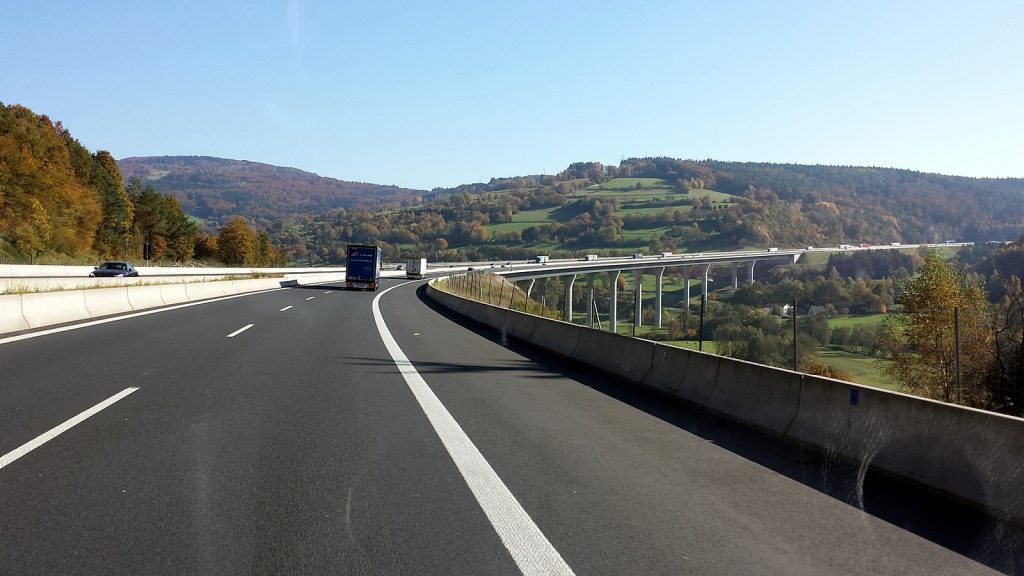 Autobahn Brücke A7 Bayern