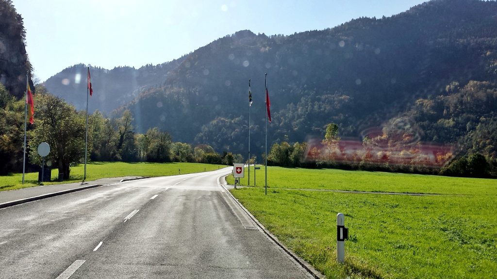 Grenze Liechtenstein Schweiz