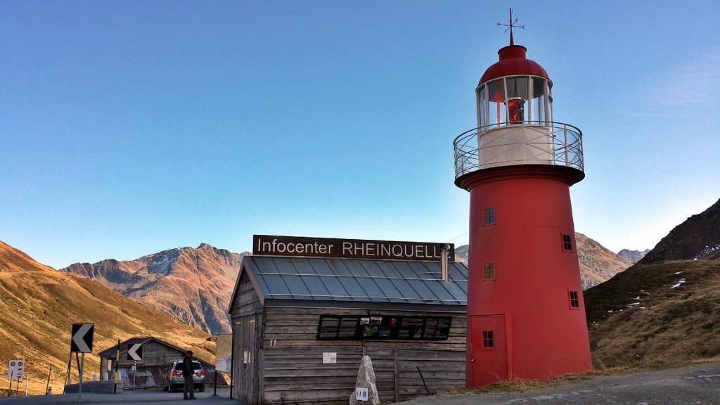 Leuchtturm Infocenter Rheinquelle, Oberalppass