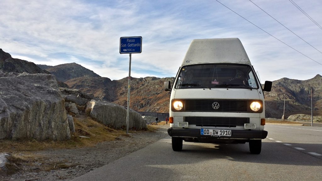 Bulli Gotthard-Pass, Passo San Gottardo, Passhöhe