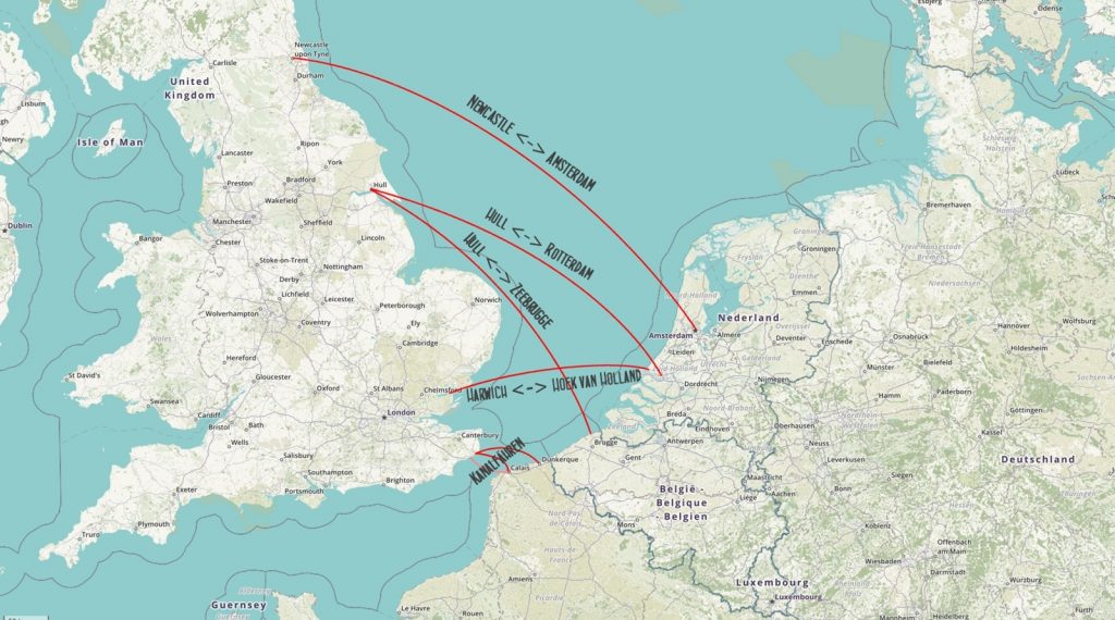 Fährverbindungen nach England