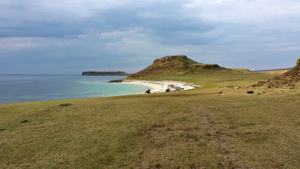 Ein Blick zurück zum Coral Beach