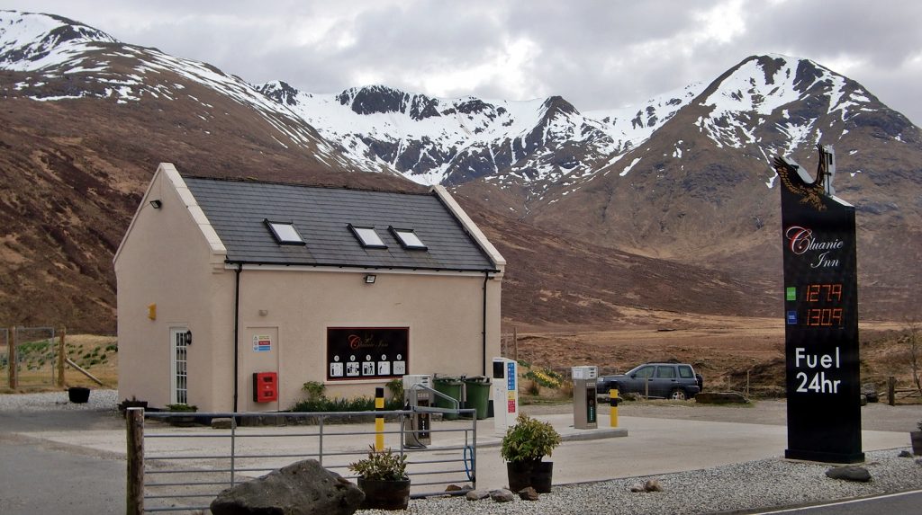 Hochalpine Landschaft am Cluaine Inn