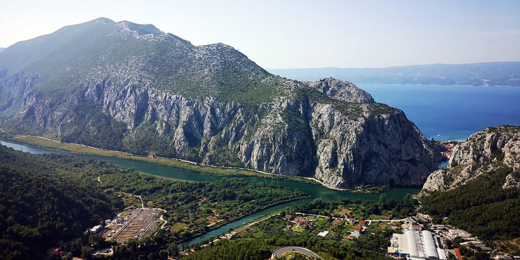 Cetina-Mündung bei  Omiš