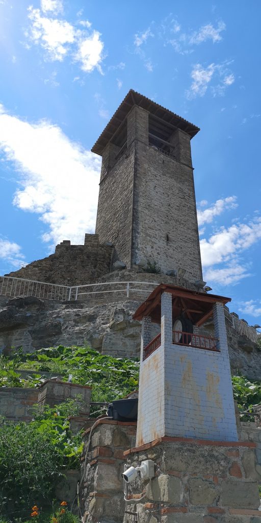 Uhrturm der Burg von Preza