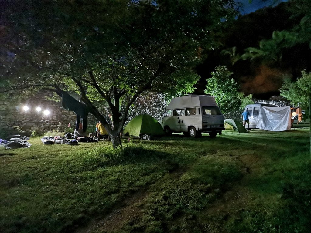 Campingplatz in Peshkopia, Albanien