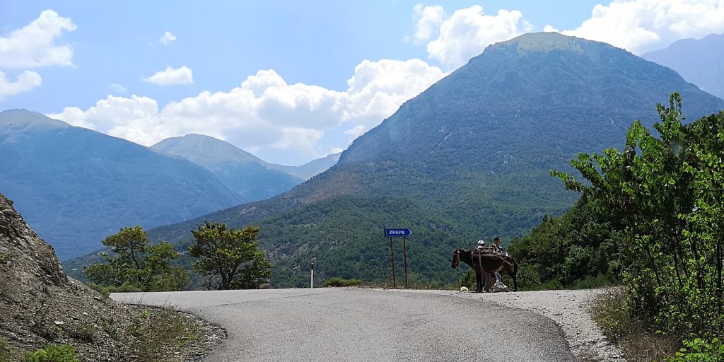 Auf dem Weg zur griechischen Grenze