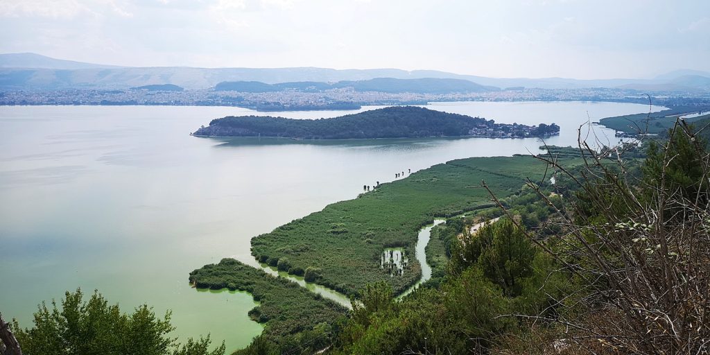 λίμνη Παμβώτιδα, Pamvotida-See mit Ioannina-Insel