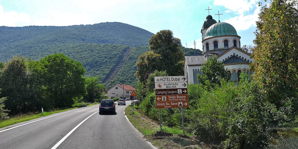 Orthodoxe Kirche am Stadtrand von Sarajevo