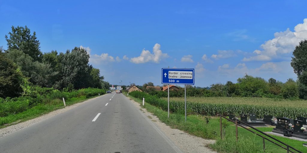 Grenze bei Gradina Donja