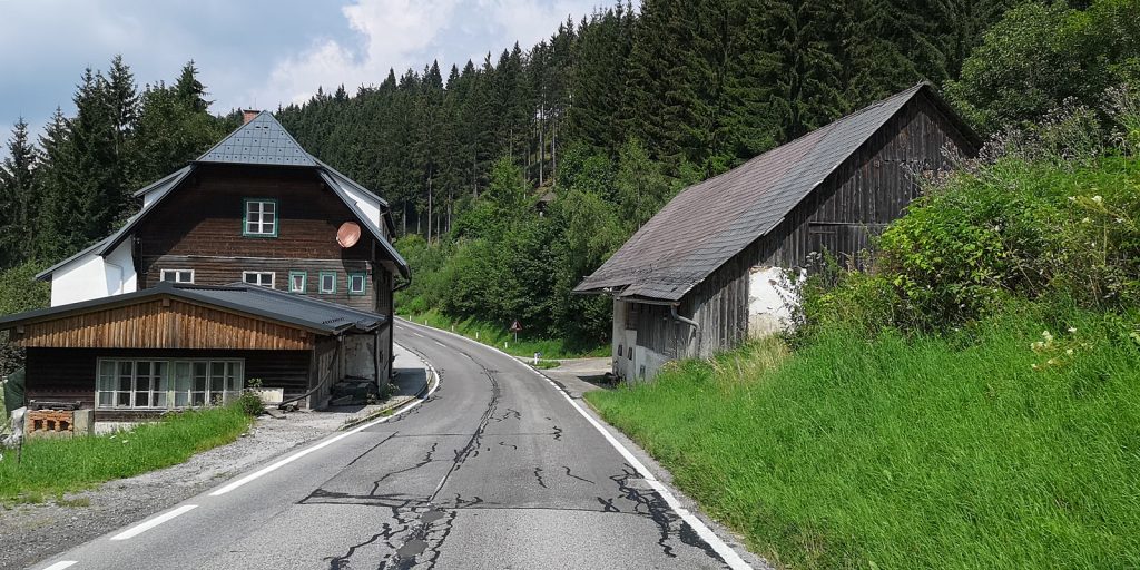 Weizer Straße kurz vor dem Alpl-Pass