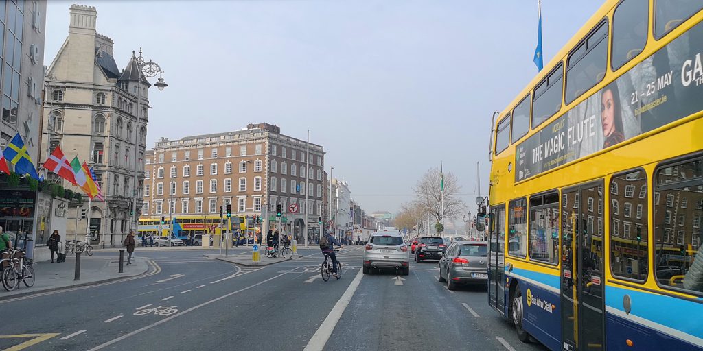 Verkehrschaos in Dublin